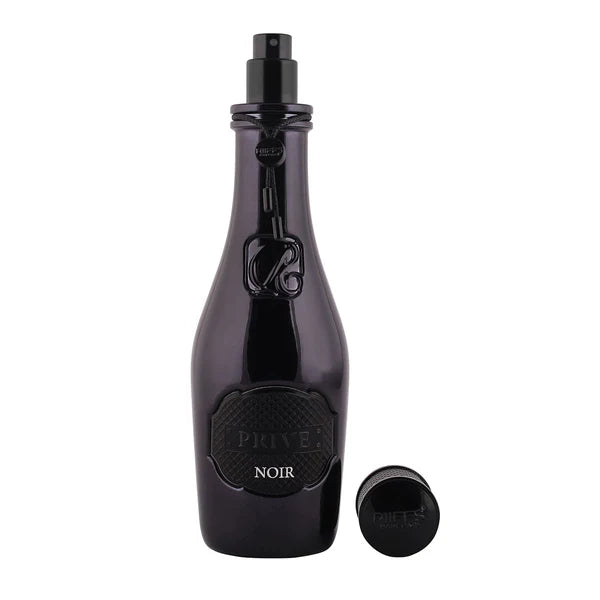 RIIFFS - PRIVE NOIR BLACK CHAMPAGNE BOTTLE 3.4FL.OZ EDP SPRAY FOR MEN