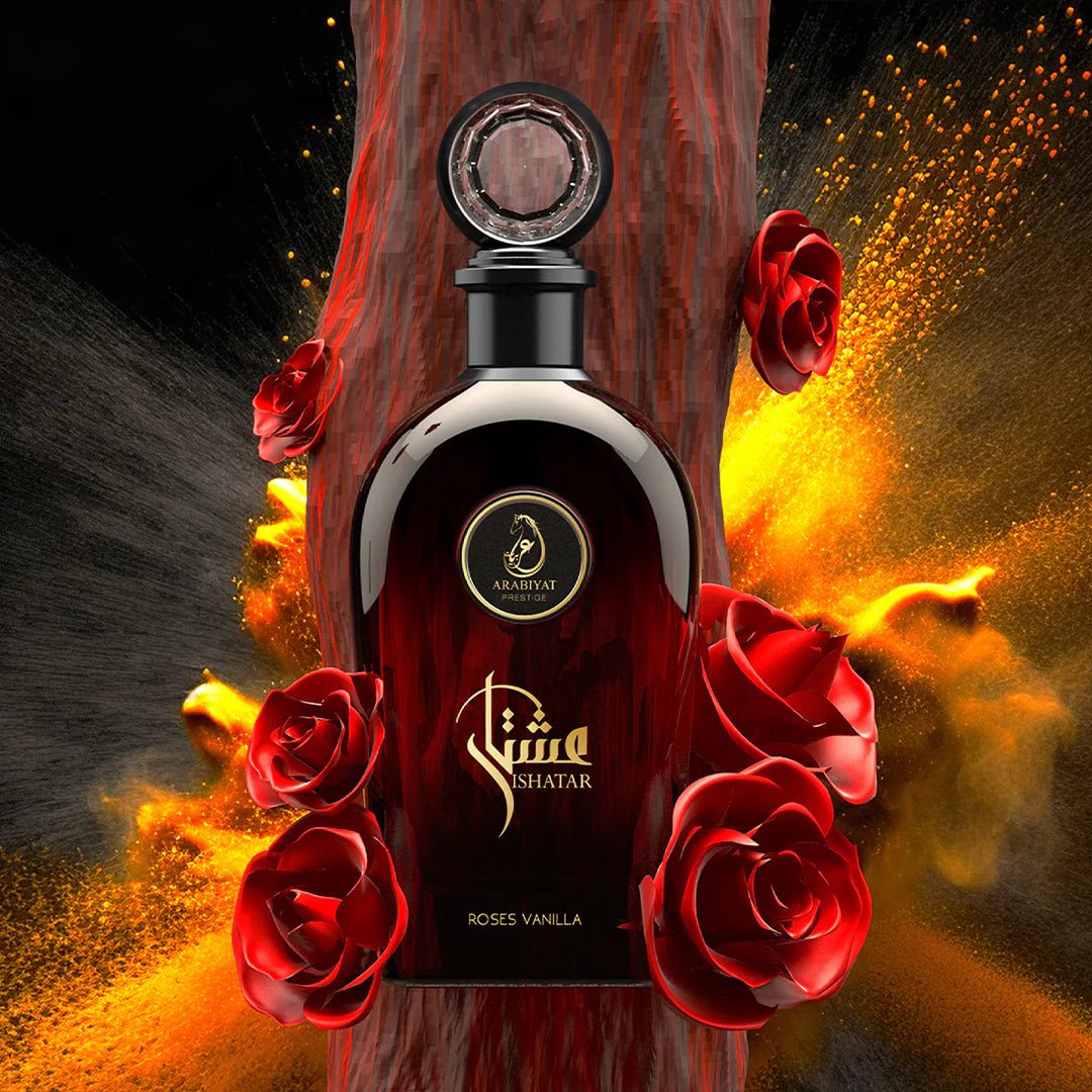 ARABIYAT PRESTIGE - ISHATAR ROSES VANILLA 3.7FL.OZ EDP SPRAY FOR WOMEN