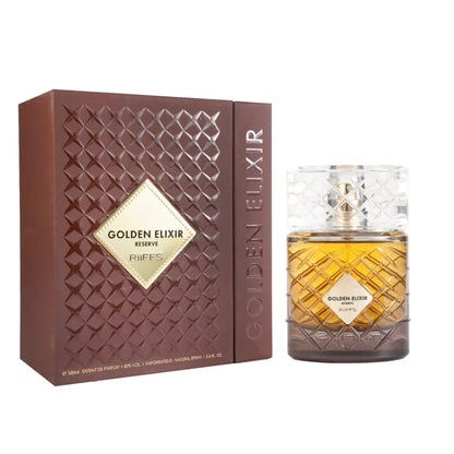 ARABIYAT PRESTIGE - GOLDEN ELIXIR RESERVE EXTRAIT DE PARFUM | 3.4FL.OZ | FOR MEN AND WOMEN