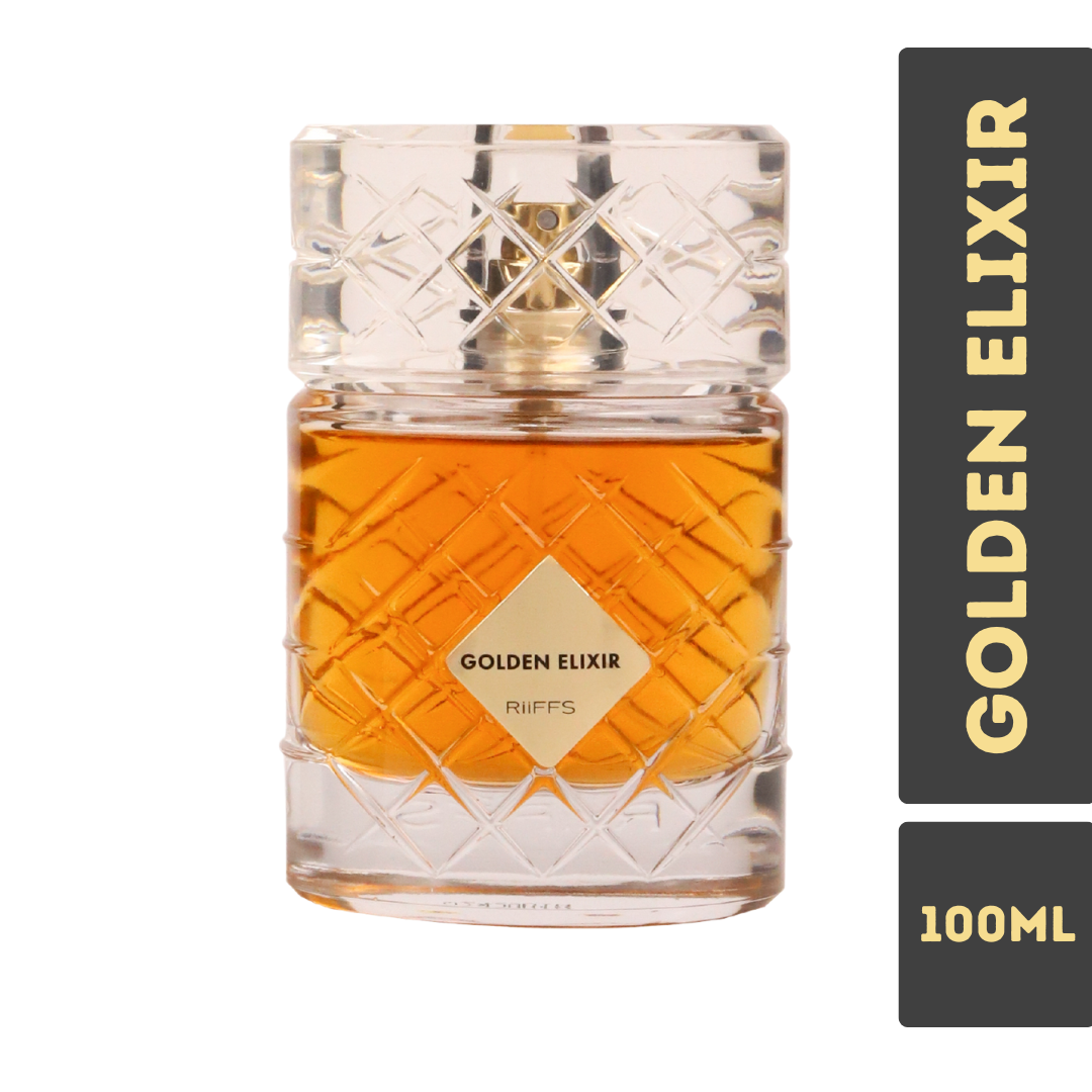 RIIFFS - GOLDEN ELIXIR 3.4FL.OZ EDP SPRAY FOR WOMEN AND MEN