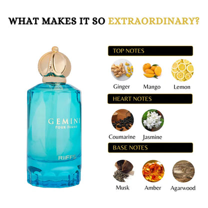 RIIFFSS GEMINI 3.4FL.OZ EDP SPRAY FOR WOMEN