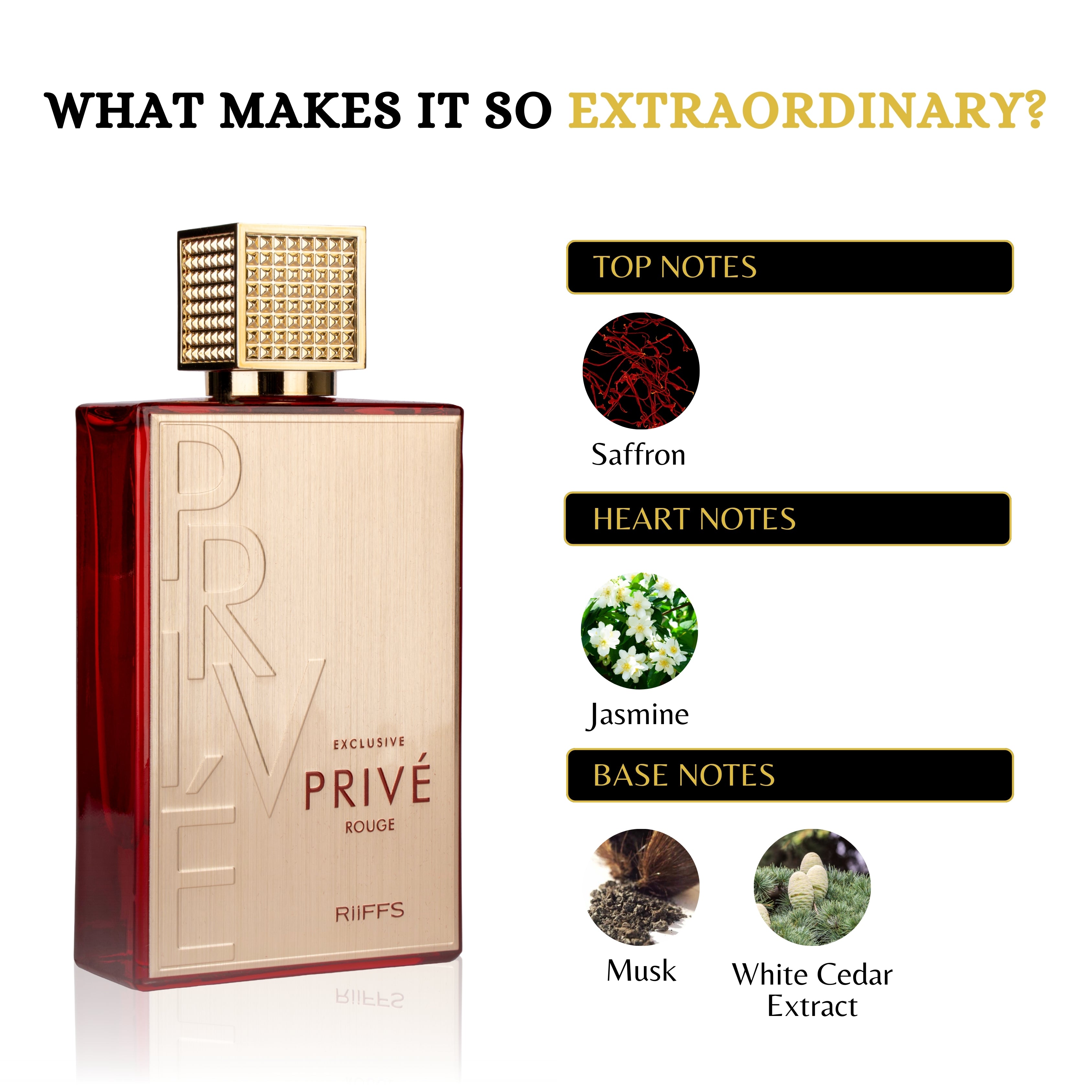 RIIFFS - EXCLUSIVE PRIVE ROUGE 3.4FL.OZ EDP SPRAY FOR WOMEN AND MEN