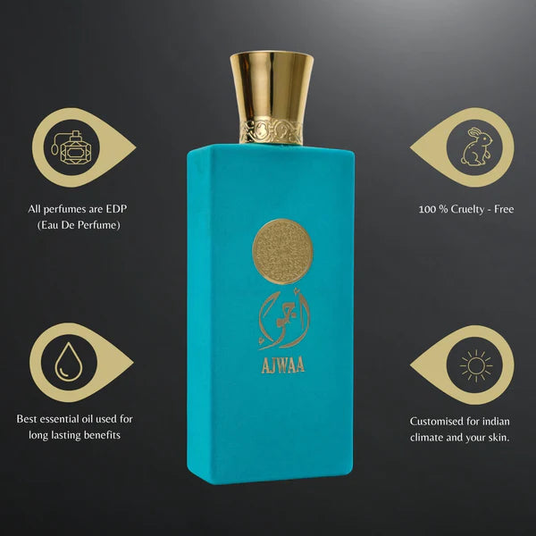 NUSUK  AJWA TORQUOISE 3.4 FL.OZ EDP SPRAY FOR WOMEN AND MEN