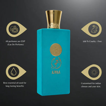 NUSUK  AJWA TORQUOISE 3.4 FL.OZ EDP SPRAY FOR WOMEN AND MEN