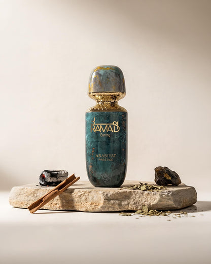 ARABIYAT PRESTIGE RAMAD EARTHY 3.4FL.OZ EXTRAIT DE PARFUM FOR WOMEN AND MEN