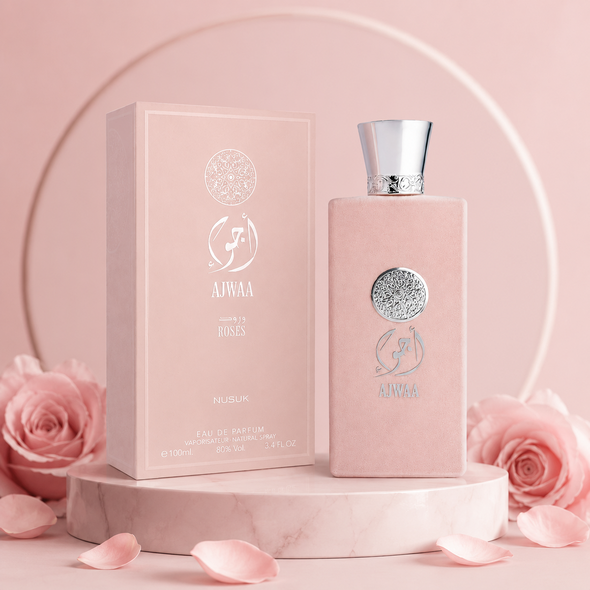 NUSUK - AJWAA ROSES 3.4FL.OZ EDP SPRAY FOR WOMEN