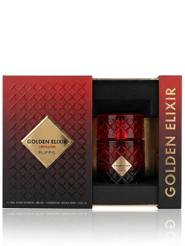 RIIFFS - GOLDEN ELIXIR CRIMSON 3.4FL.OZ EDP SPRAY MEN AND WOMEN