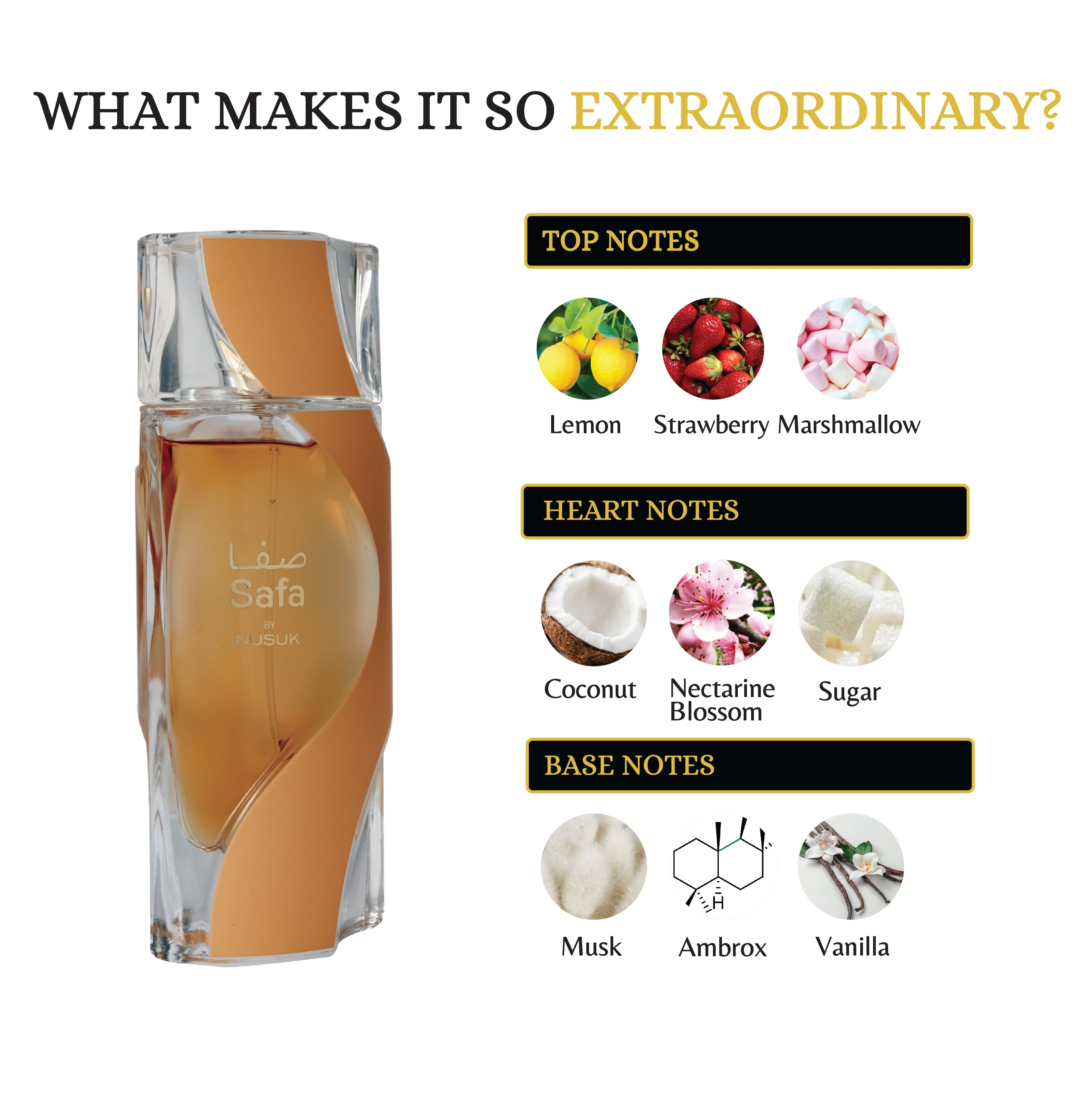 NUSUK - SAFA FOR WOMEN 3.4FL.OZ EDP SPRAY FOR WOMEN AND MEN