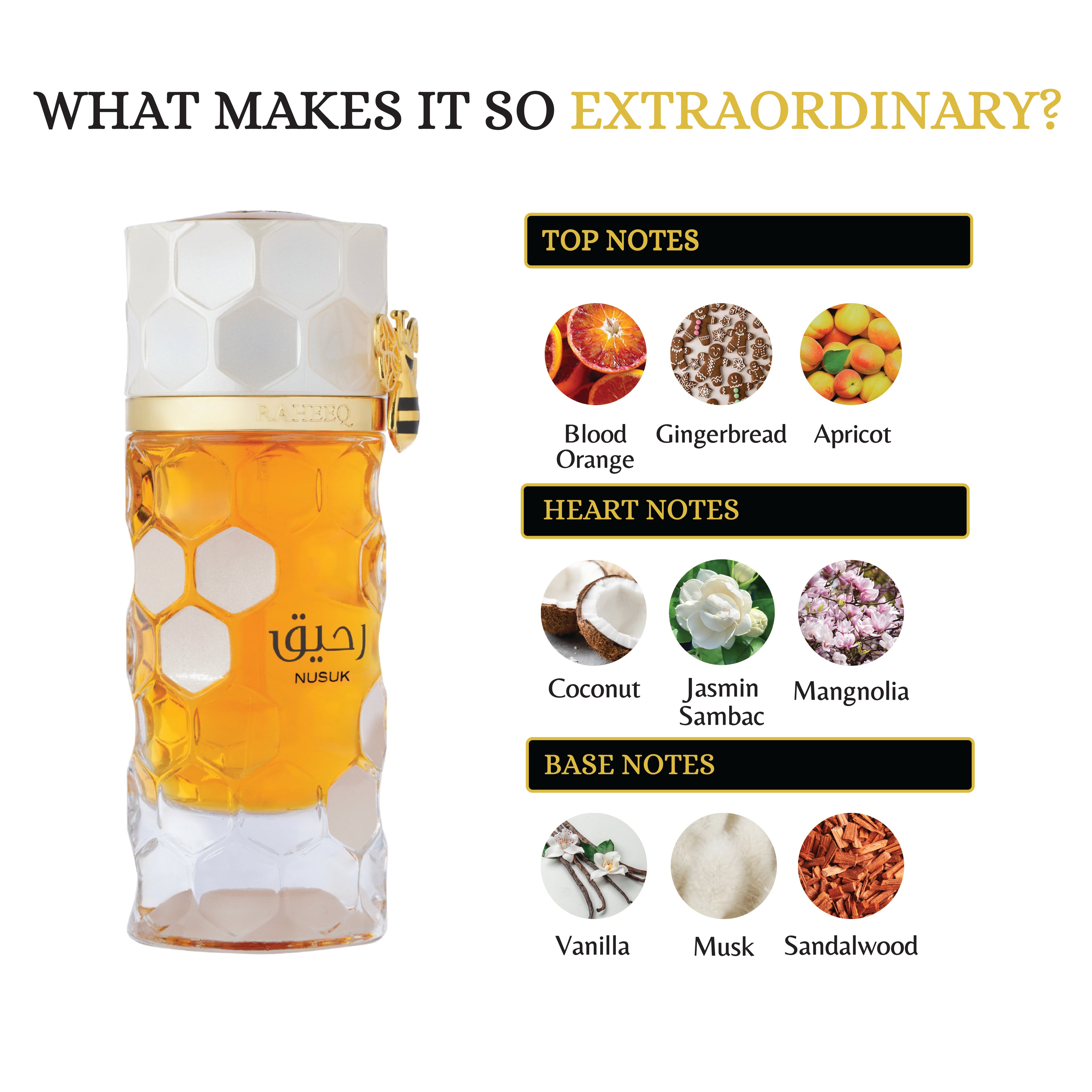 NUSUK - RAHEEQ 100ML SPRAY  EXTRAIT DE PARFUM 3.4FL.OZ SPRAY FORM WOMEN AND MEN