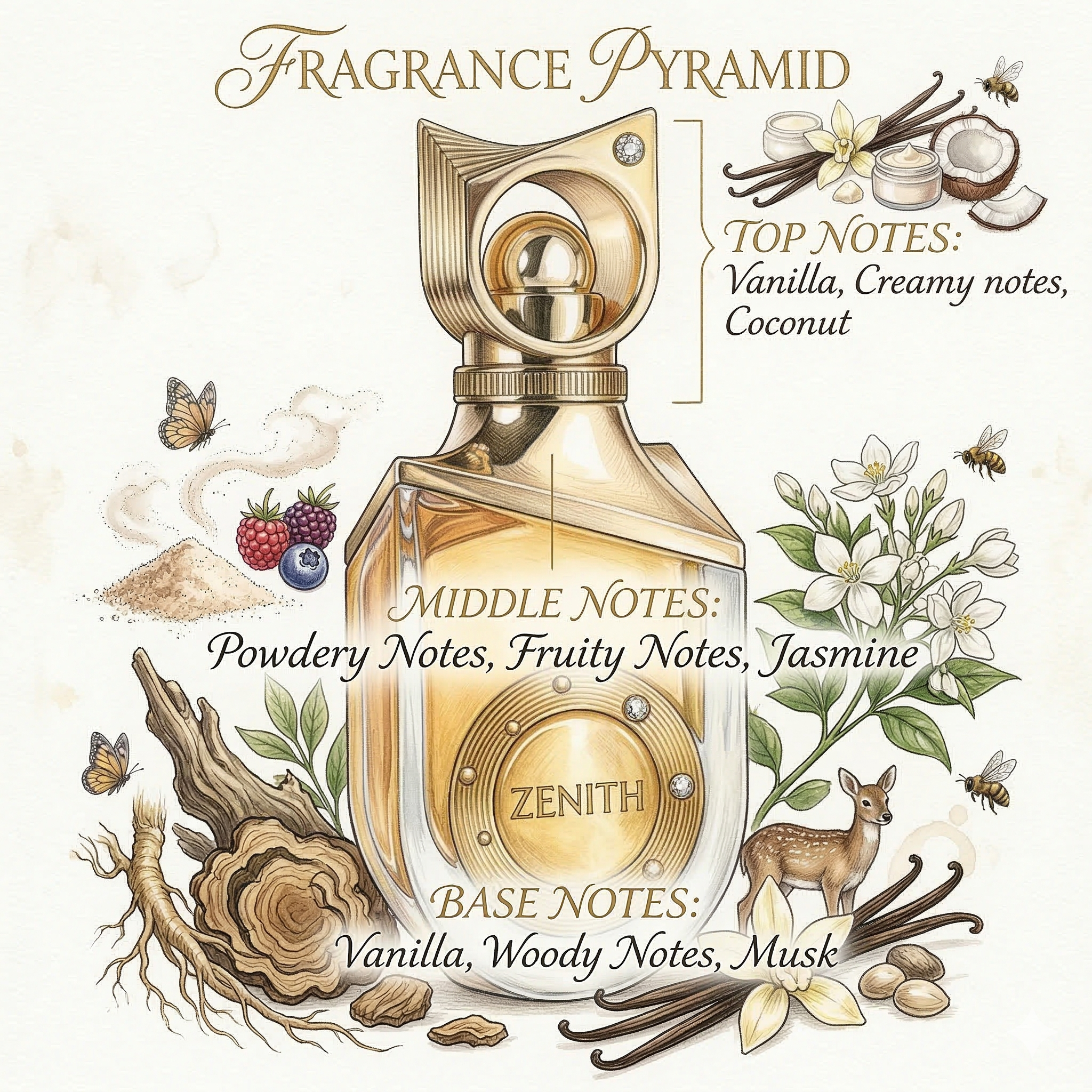 RIIFFS - ZENITH FOR 3.4FL.OZ EXTRAIT DE PARFUM SPRAY FOR WOMEN