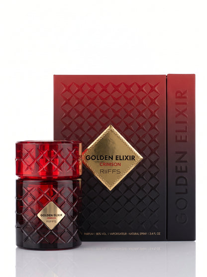 RIIFFS - GOLDEN ELIXIR CRIMSON 3.4FL.OZ EDP SPRAY MEN AND WOMEN