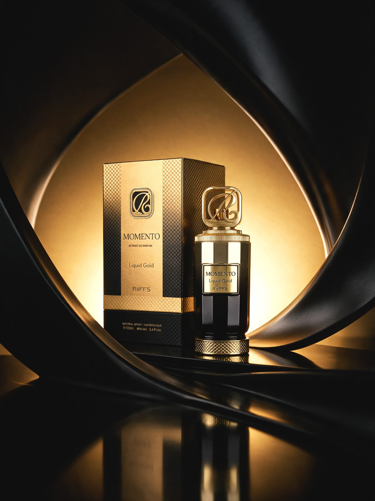 Riiffs Momento Liquid Gold Extrait 3.4 FL.OZ For Women And Men