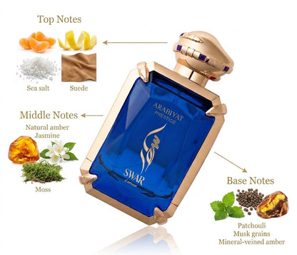 ARABIYAT PRESTIGE - SWAR D'AMOUR 3.4FL.OZ EDP SPRAY FOR MEN AND WOMEN