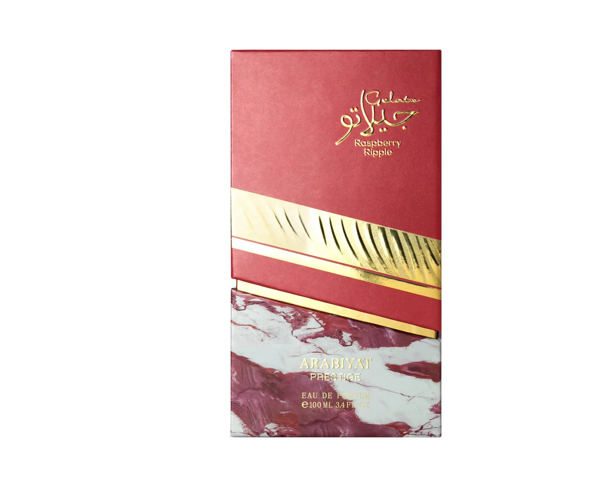 ARABIYAT PRESTIGE GELATO RASPBERRY RIPPLE  3.4FL.OZ EDP SPRAY FOR WOMEN