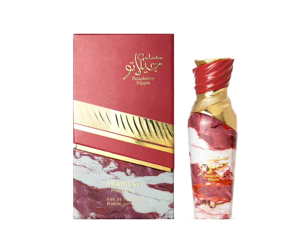 ARABIYAT PRESTIGE GELATO RASPBERRY RIPPLE  3.4FL.OZ EDP SPRAY FOR WOMEN